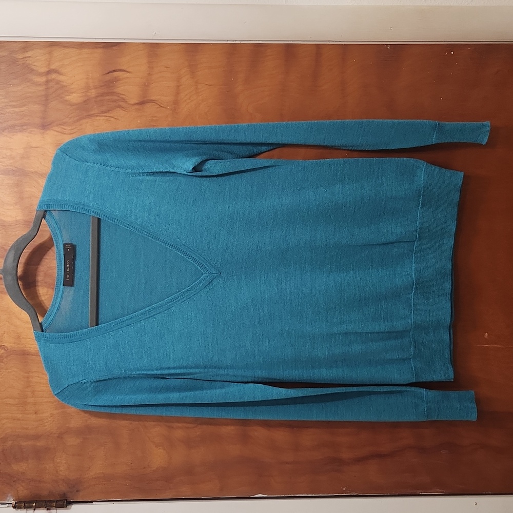 The Limited V-neck Sweater, Teal, Medium